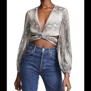 Zimmermann Corsage Pleat Bodise Top